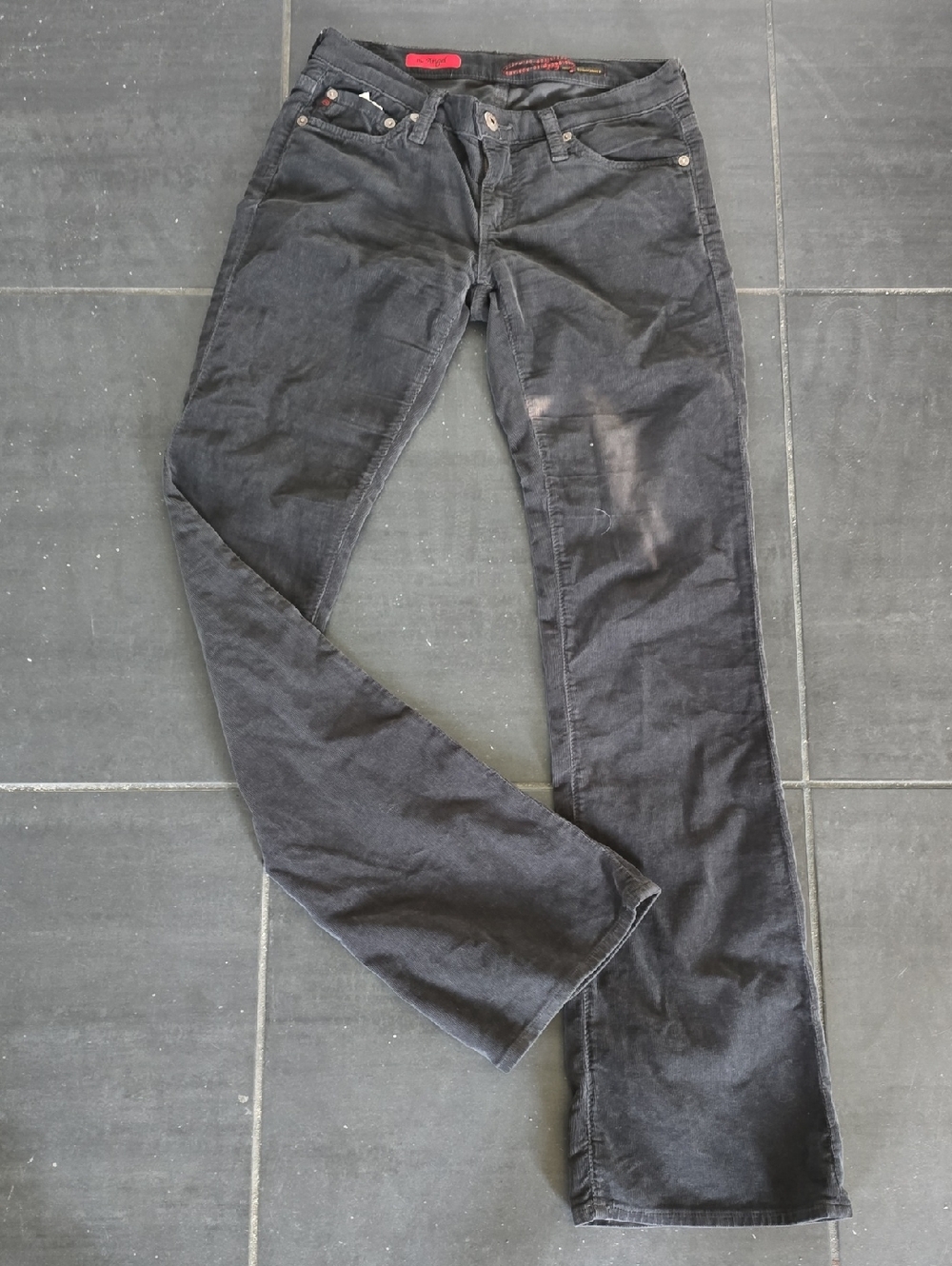AG Adriano Goldschmted Flare Leg Women's Courdory Jeans in Washed Black